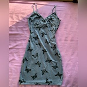 Wild Fable Blue Dress with butterflies